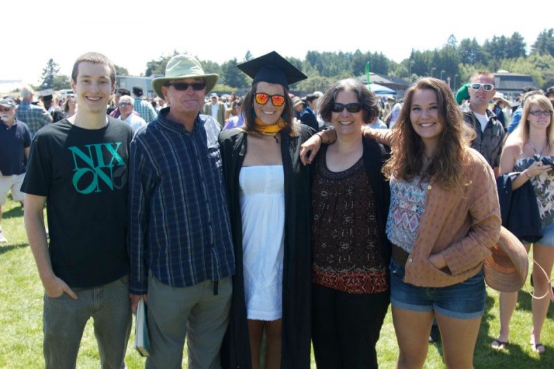 Pictured from left: Daniel Gunnell, Tom Howard, Jenny Gunnell, Pam Gunnell, Jane Gunnell