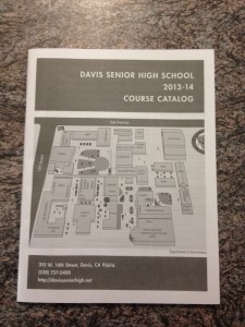 The Davis High course catalog gives a detailed description of every class offered. Students may use the catalog when deciding on the courses they wish to take. 