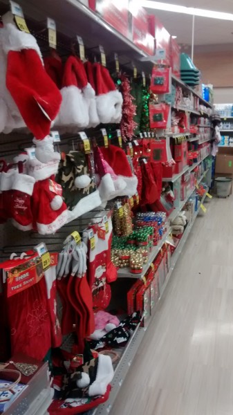 Stores are already preparing for the Christmas season, including the Rite Aid on Russell Boulevard.