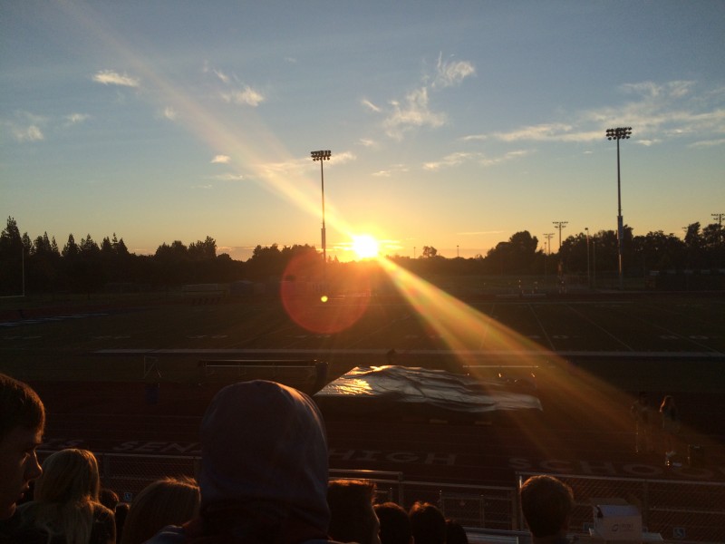 Seniors look on as the sun rises for their last year at DHS.