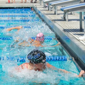 Chenoa Devine turns for her next lap at a Davis meet in May. Courtesy photo by Chenoa Devine