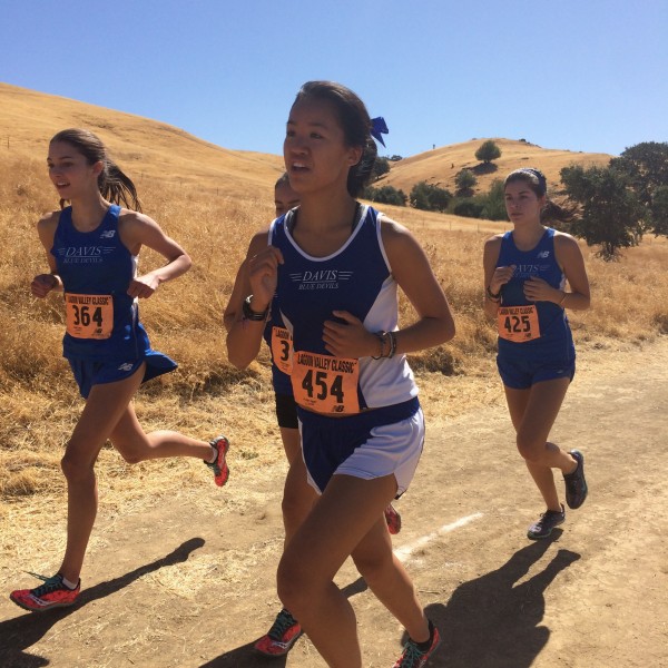 Juniors Arielle Fletter and Esther Wang lead the Davis JV women to a first place victory at the Lagoon Valley Classic on Sept. 5.