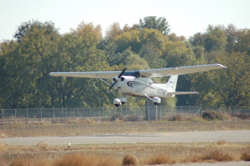 Courtesy photo of Wiley Wilson flying a plane.