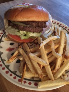 In-N-Out is a California based chain that serves burgers, fries, and milkshakes.