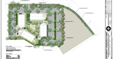Map for the proposed research and residential center