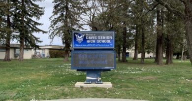 front of Davis High