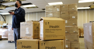 boxes of rapid tests